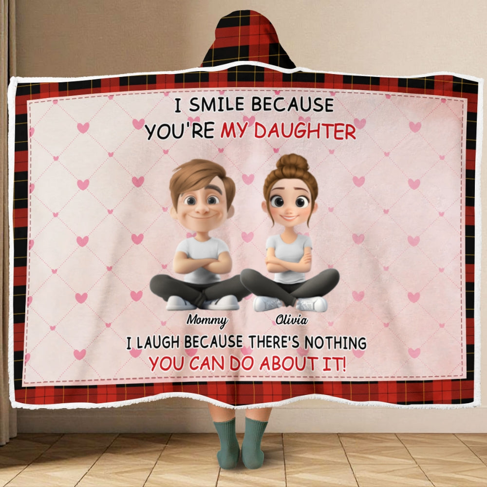 For Daughter - Personalized Custom Hooded Blanket