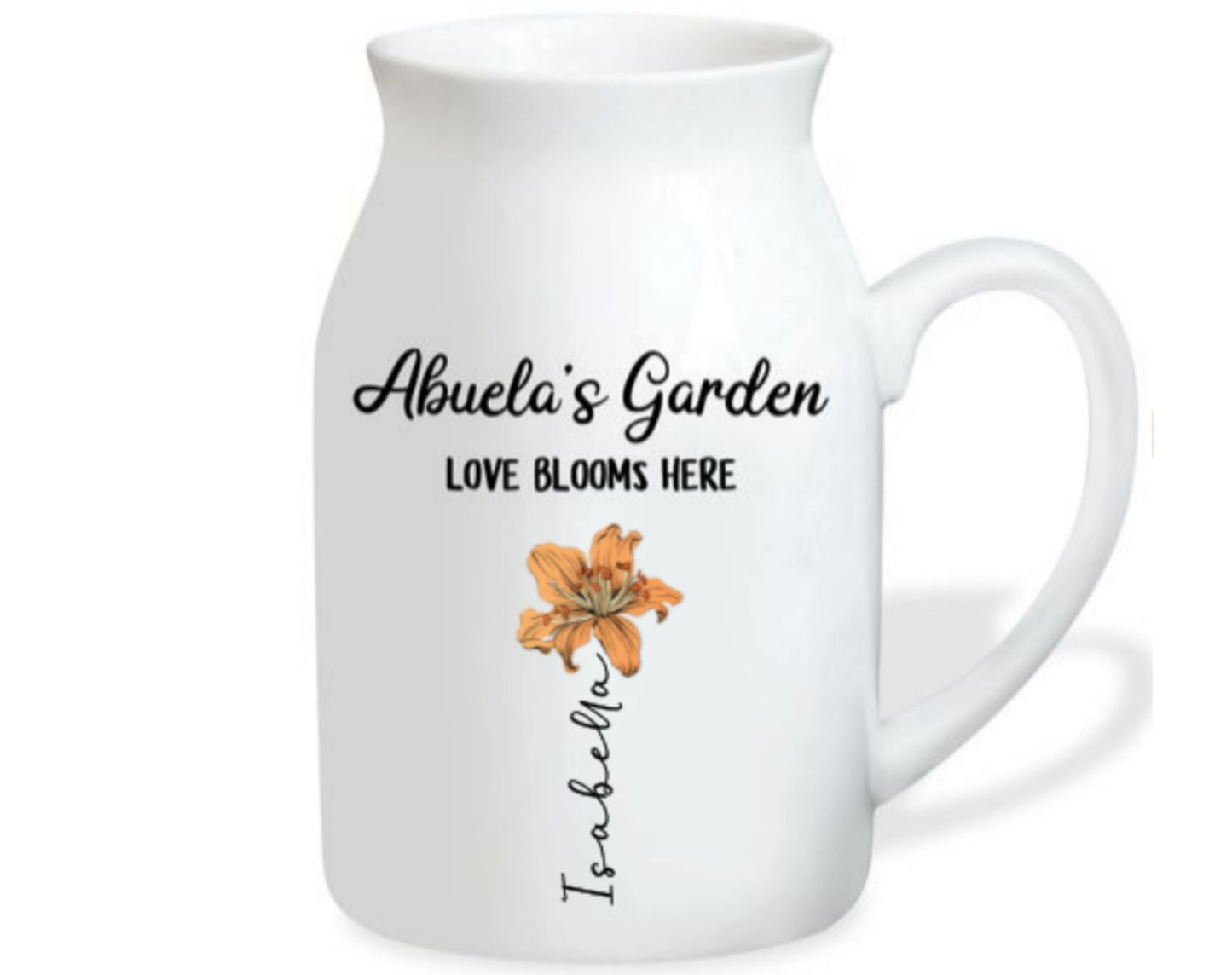 Love Bloom Here - Personalized Custom Flower Vase