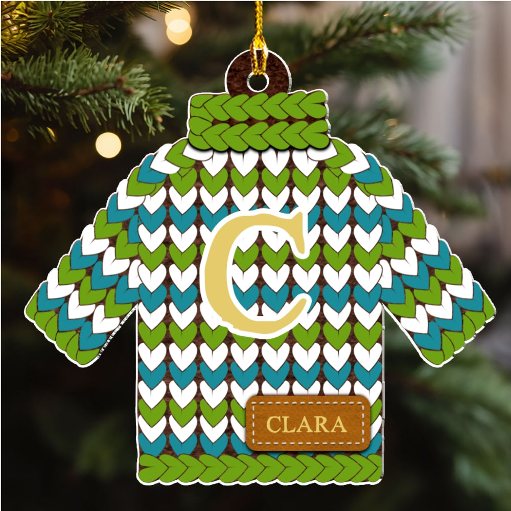 Christmas Sweater - Personalized Custom Acrylic Ornament