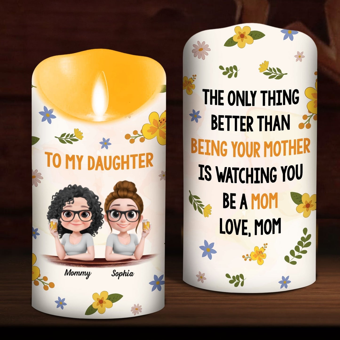 Watching You Version 2 - Personalized Custom LED Candle