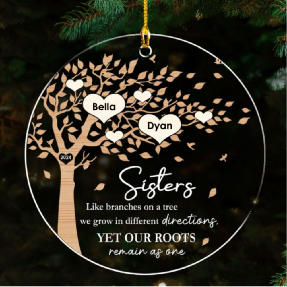 Our Roots Remain As One - Personalized Custom Acrylic Ornament