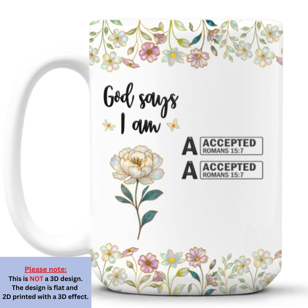 God Says You Are Mother Of Pearl - Personalized Custom Coffee Mug