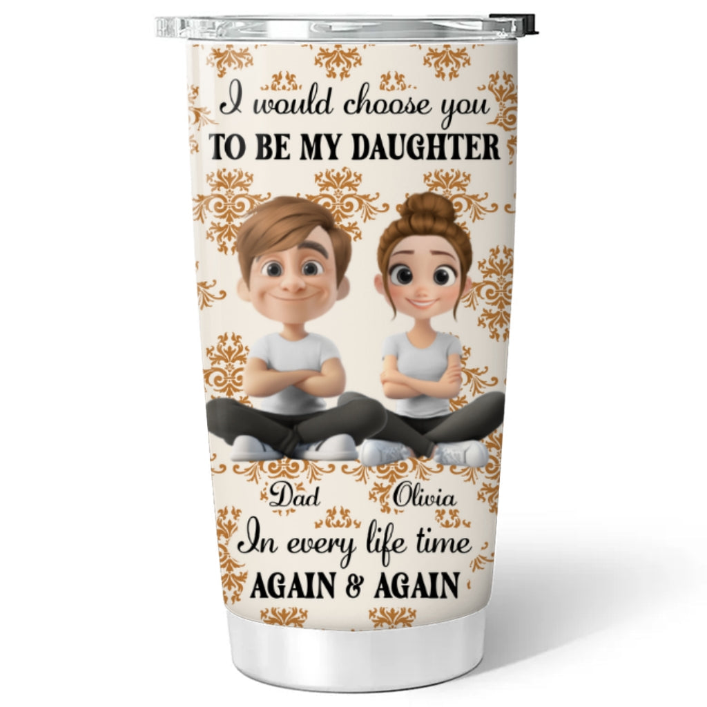 So Proud Of You My Daughter - Personalized Custom Tumbler