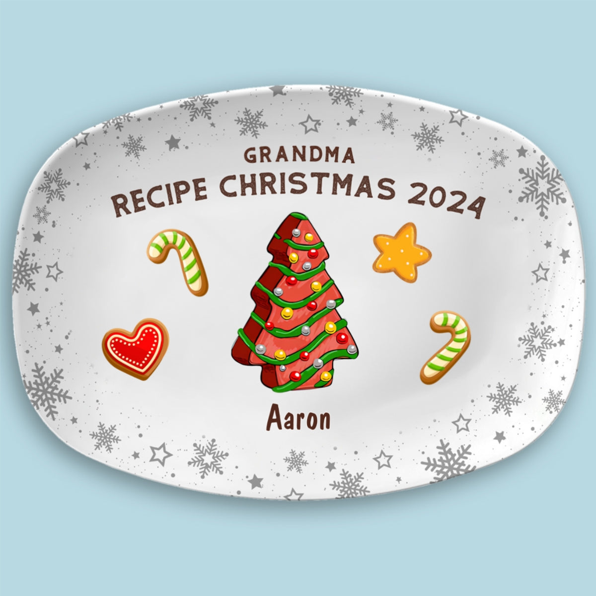 Recipe For Christmas 2024 - Personalized Custom Platter