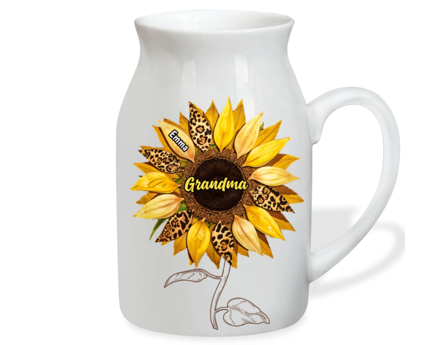 Grandma Love - Personalized Custom Flower Vase