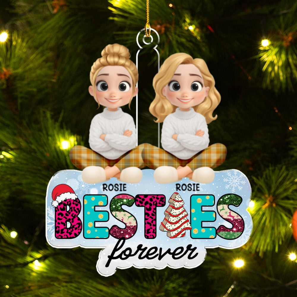 You Are The Best Bestie - Personalized Custom Acrylic Ornament