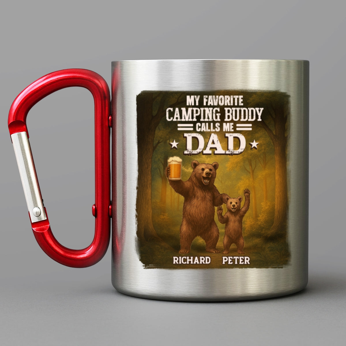 My Favorite Camping Buddy - Personalized Custom Carabiner Mug