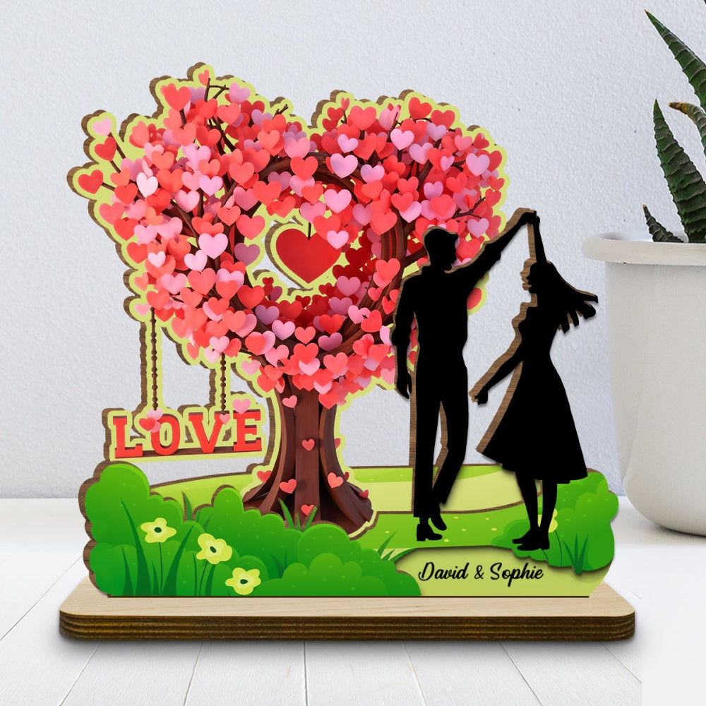 You Are My Everything - Personalized Custom 2-Layer Wood Plaque With Flat Base