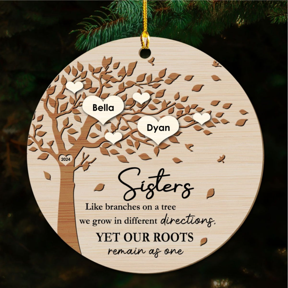 Our Roots Remain As One - Personalized Custom Wood Ornament
