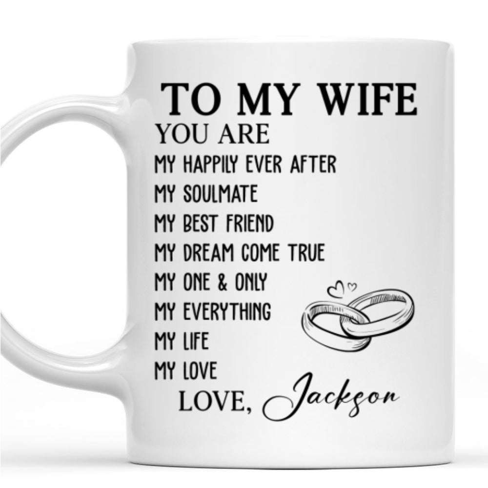 My Love My Life - Personalized Custom Coffee Mug