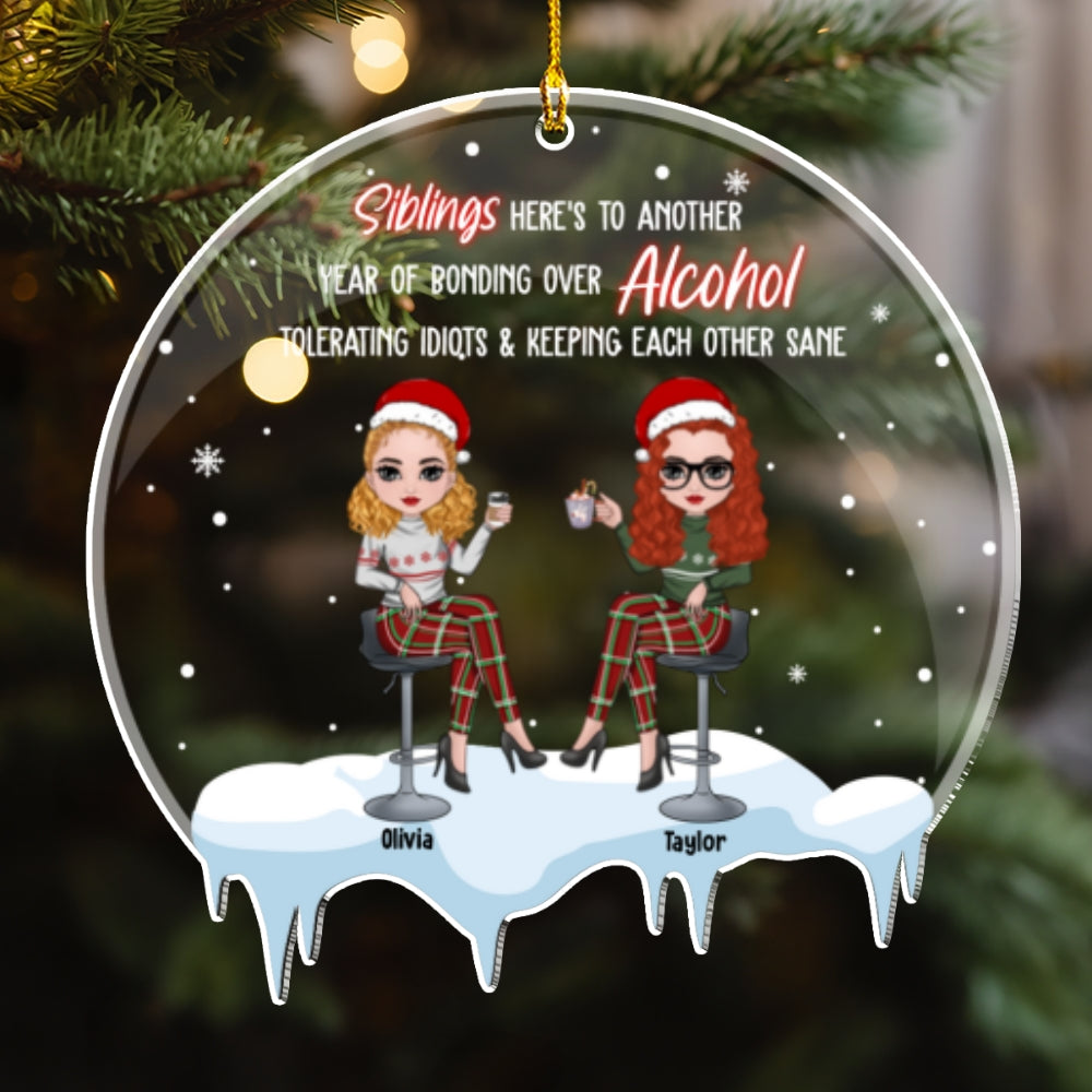 Here's To Another Year - Personalized Custom Acrylic Ornament