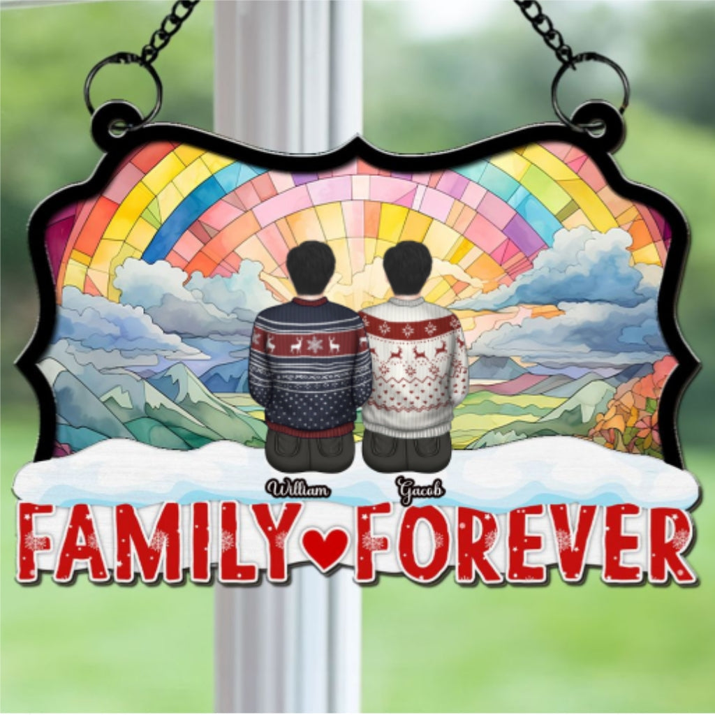 Together For A Lifetime - Personalized Custom Suncatcher
