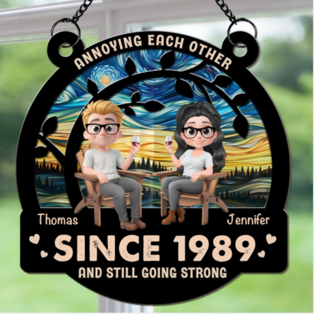 Love Still Going Strong - Personalized Custom Suncatcher