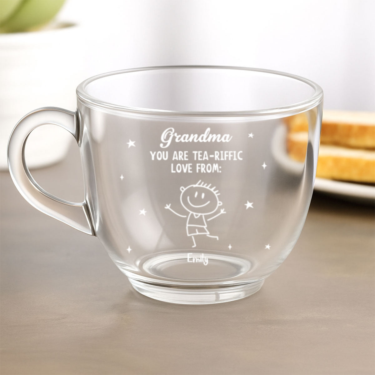 You Are Tea-Riffic - Personalized Custom Glass Tea Cup