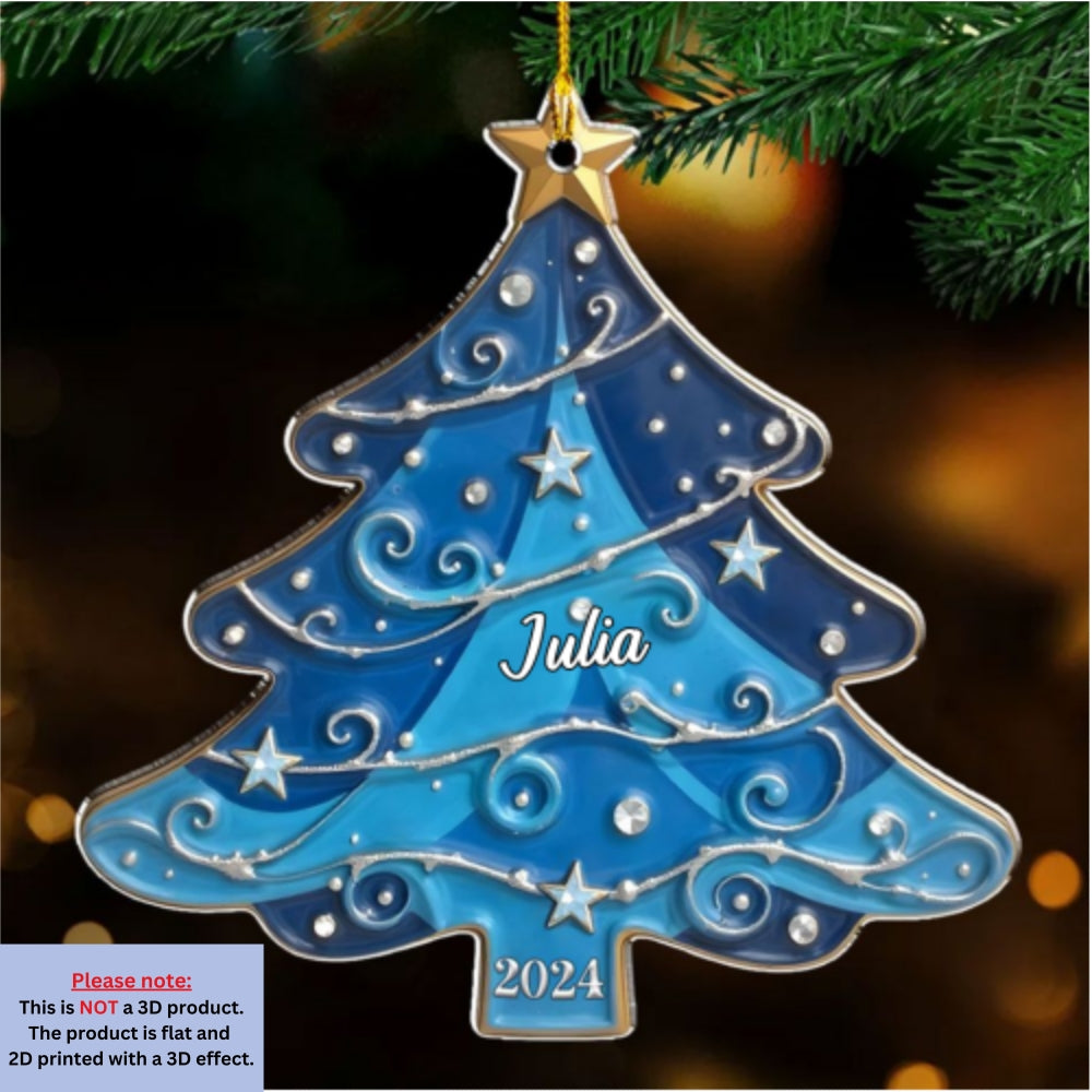 Christmas Tree 2 - Personalized Custom Acrylic Ornament