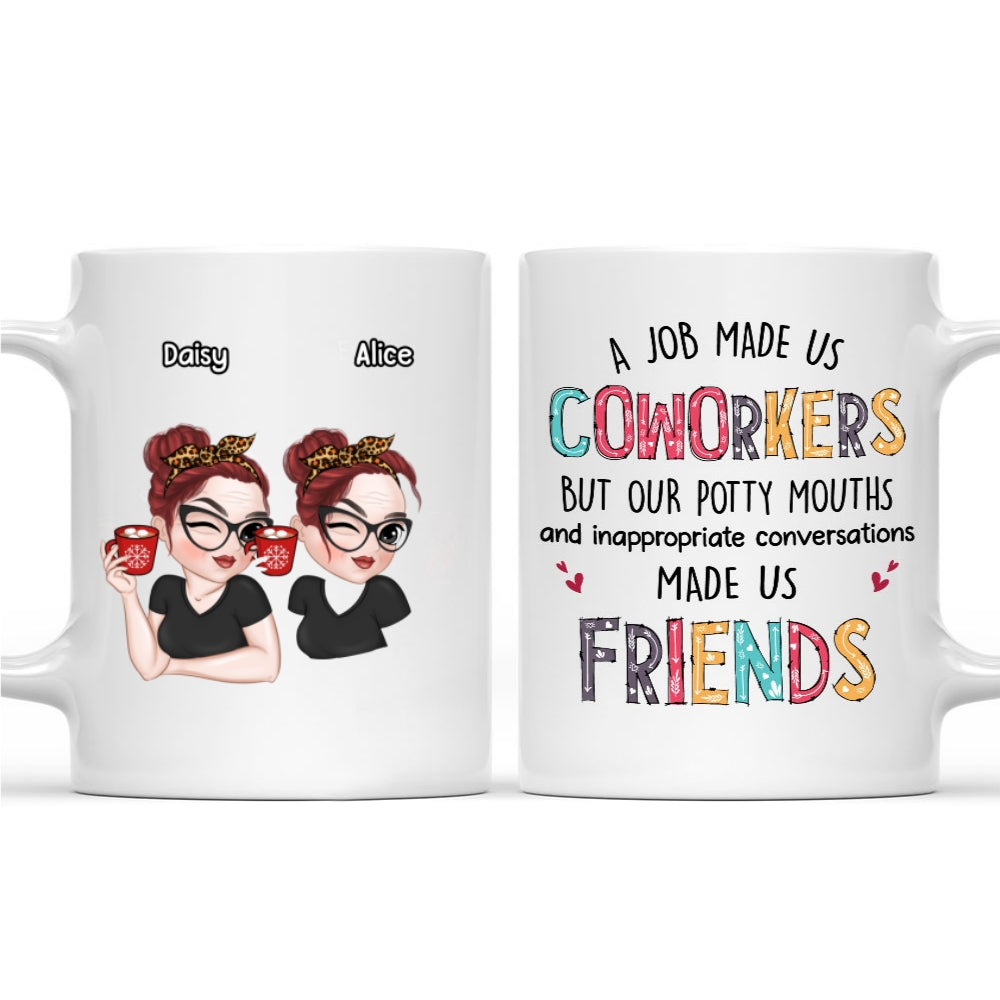 What Made Us Friends - Personalized Custom Coffee Mug