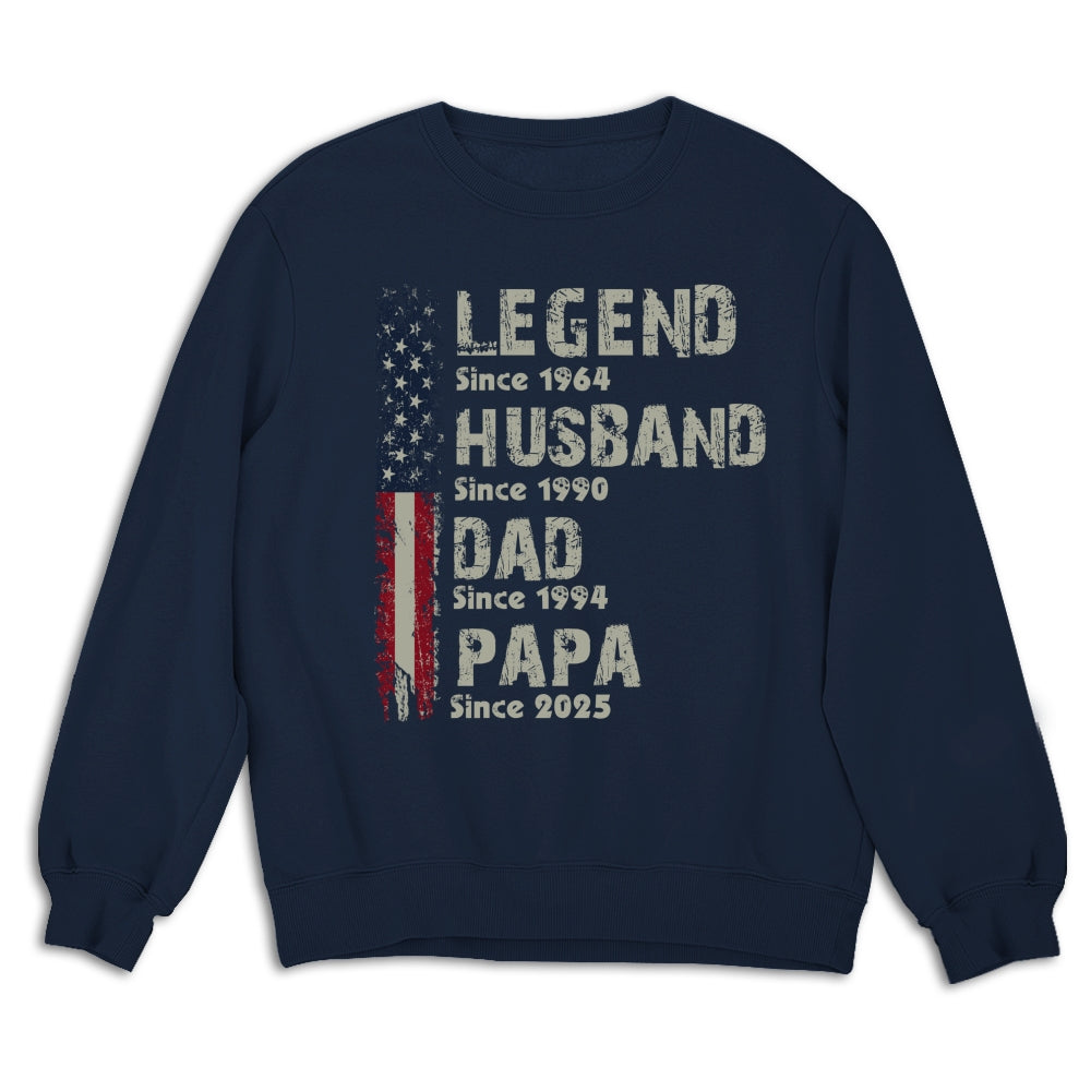 Legend Husband Dad - Personalized Custom Shirt