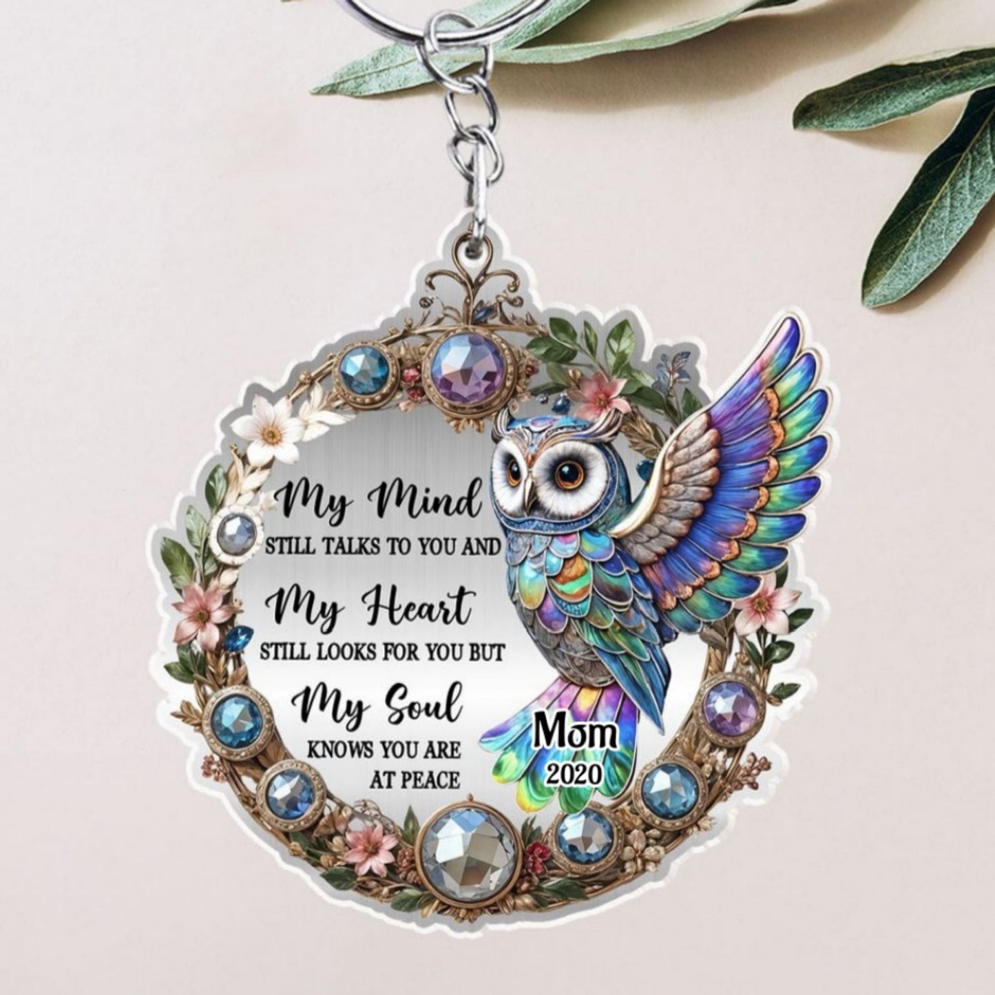 Owl My Mind My Heart My Soul - Personalized Custom Acrylic Keychain