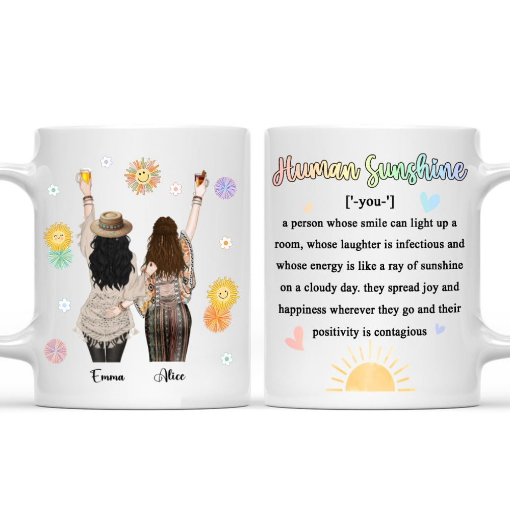 Punch Bitch Hippie Version - Personalized Custom Coffee Mug