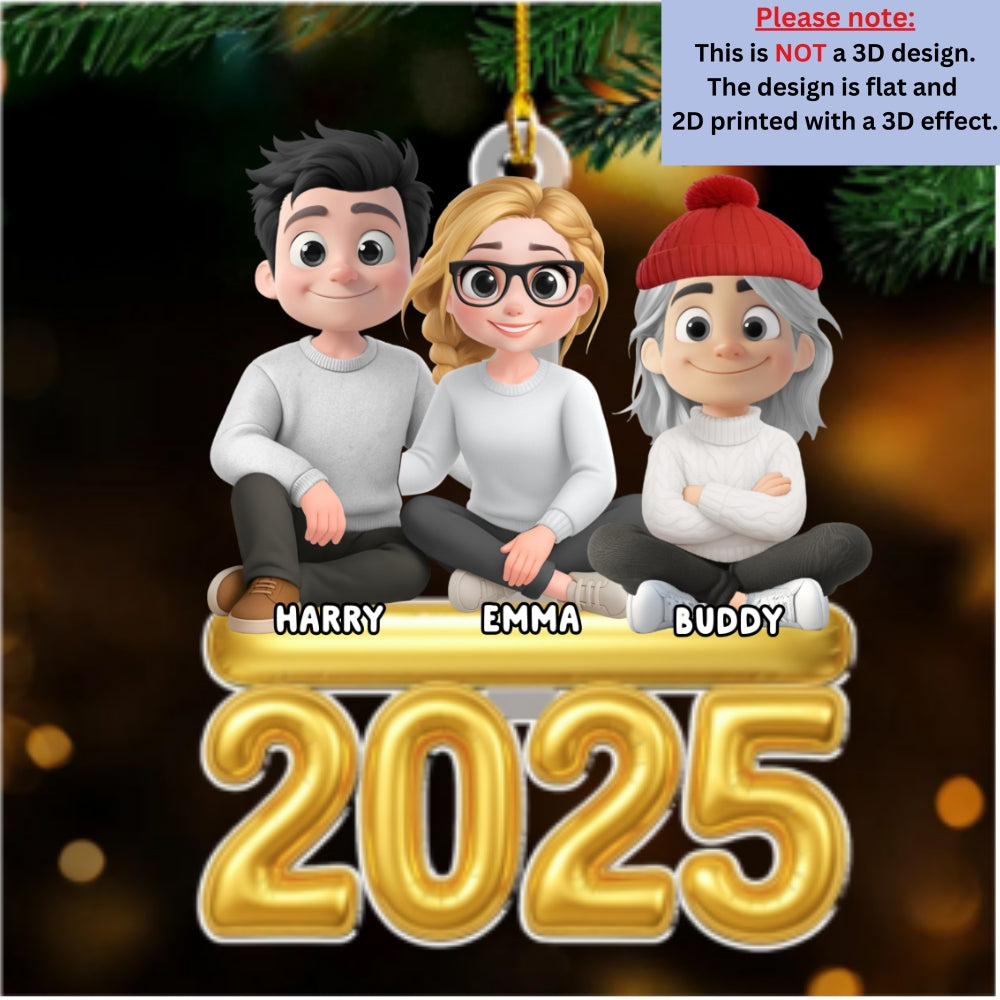 Us And Our Children - Personalized Custom Acrylic Ornament