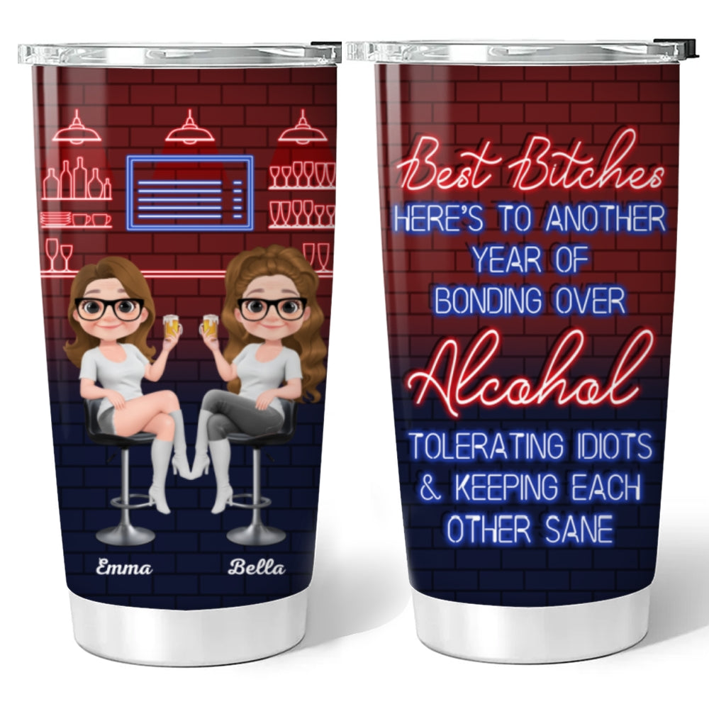Alcohol Best Friends - Personalized Custom Tumbler