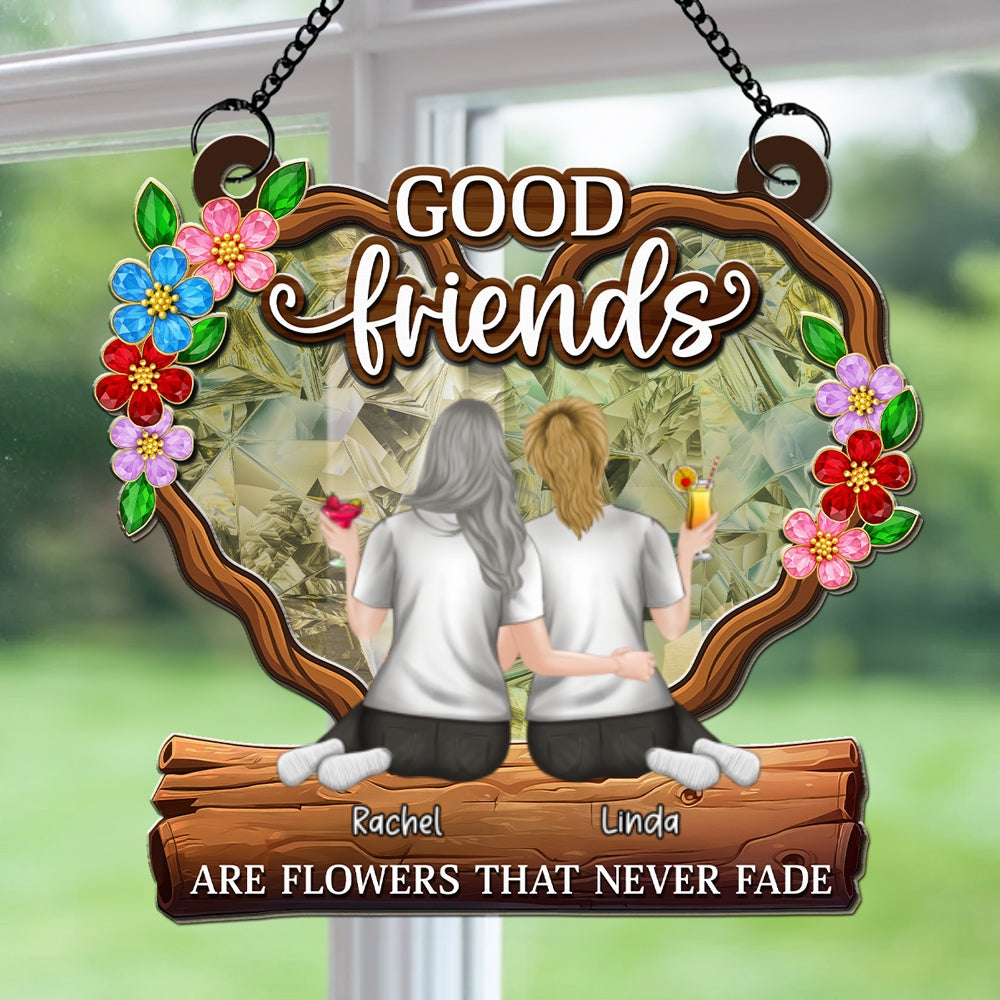 Flowers That Never Fade - Personalized Custom Suncatcher