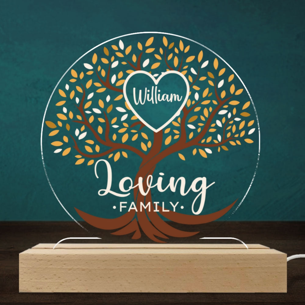 Loving Family - Personalized Custom LED Light