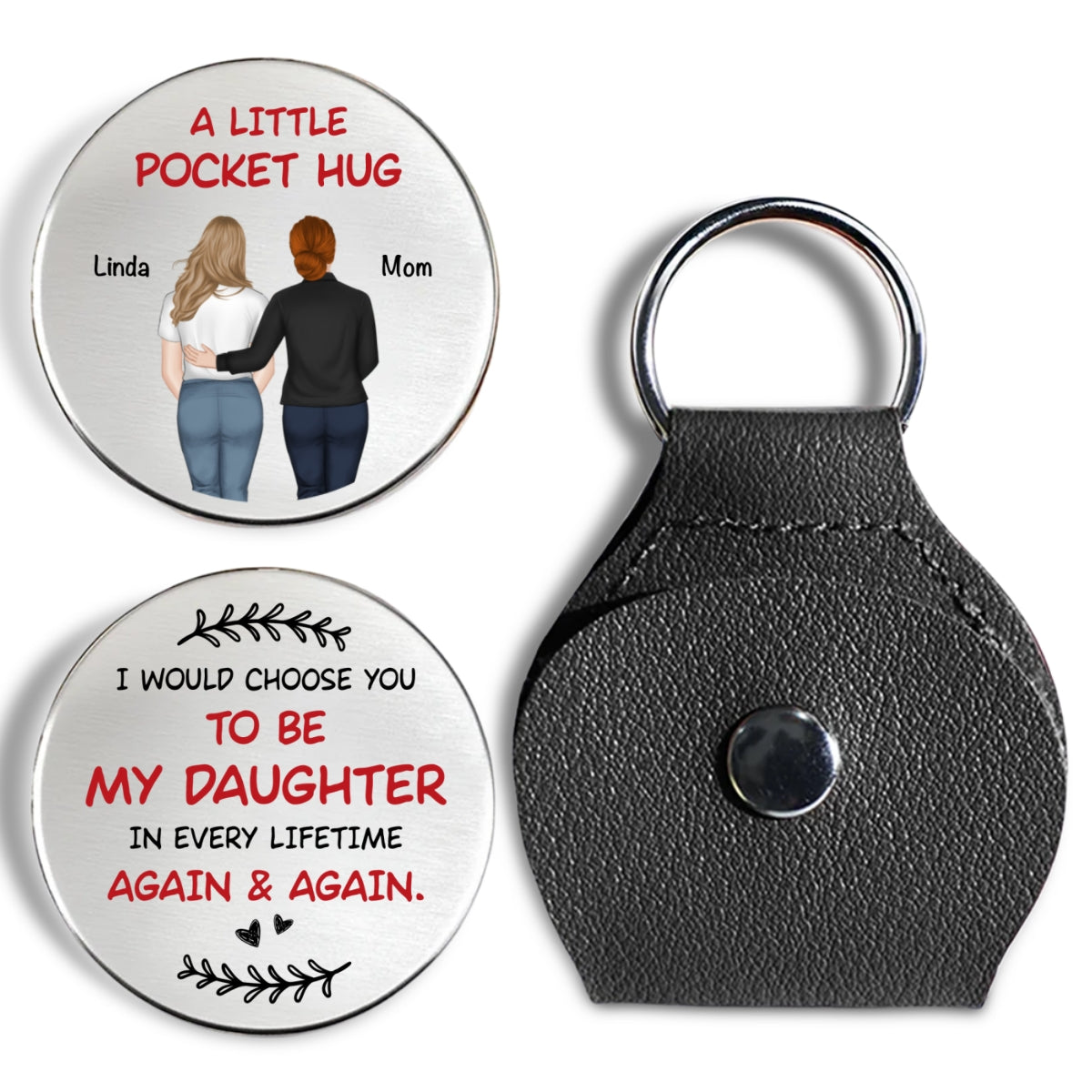 Again And Again - Personalized Custom Pocket Hug