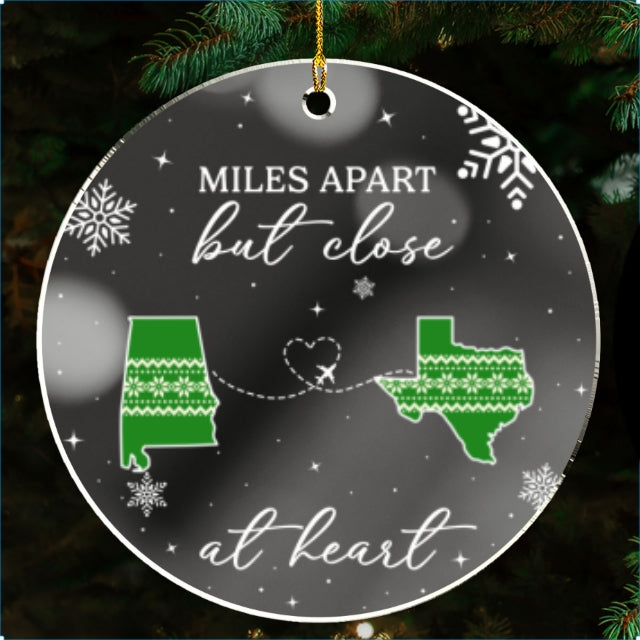 Home Is Where - Personalized Custom Mirrored Acrylic Ornament