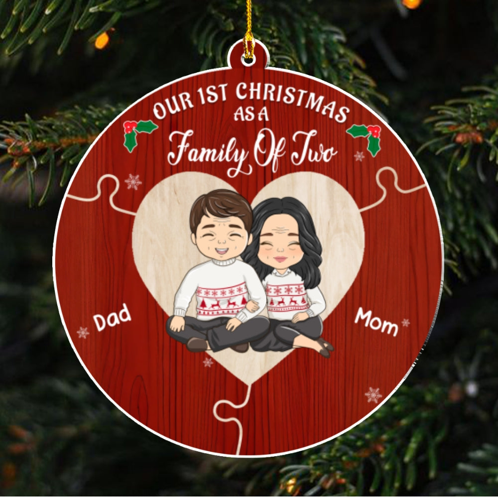 Together We Make A Family - Personalized Custom Acrylic Ornament