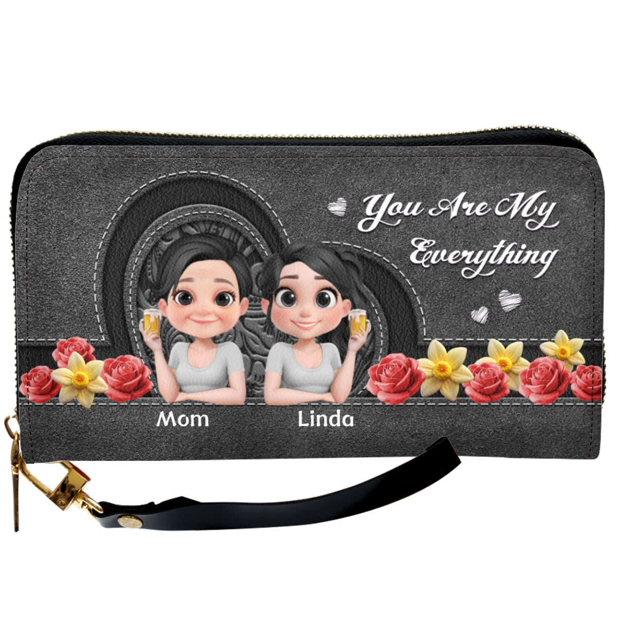 Mommy You Are My Everything - Personalized Custom Leather Wallet