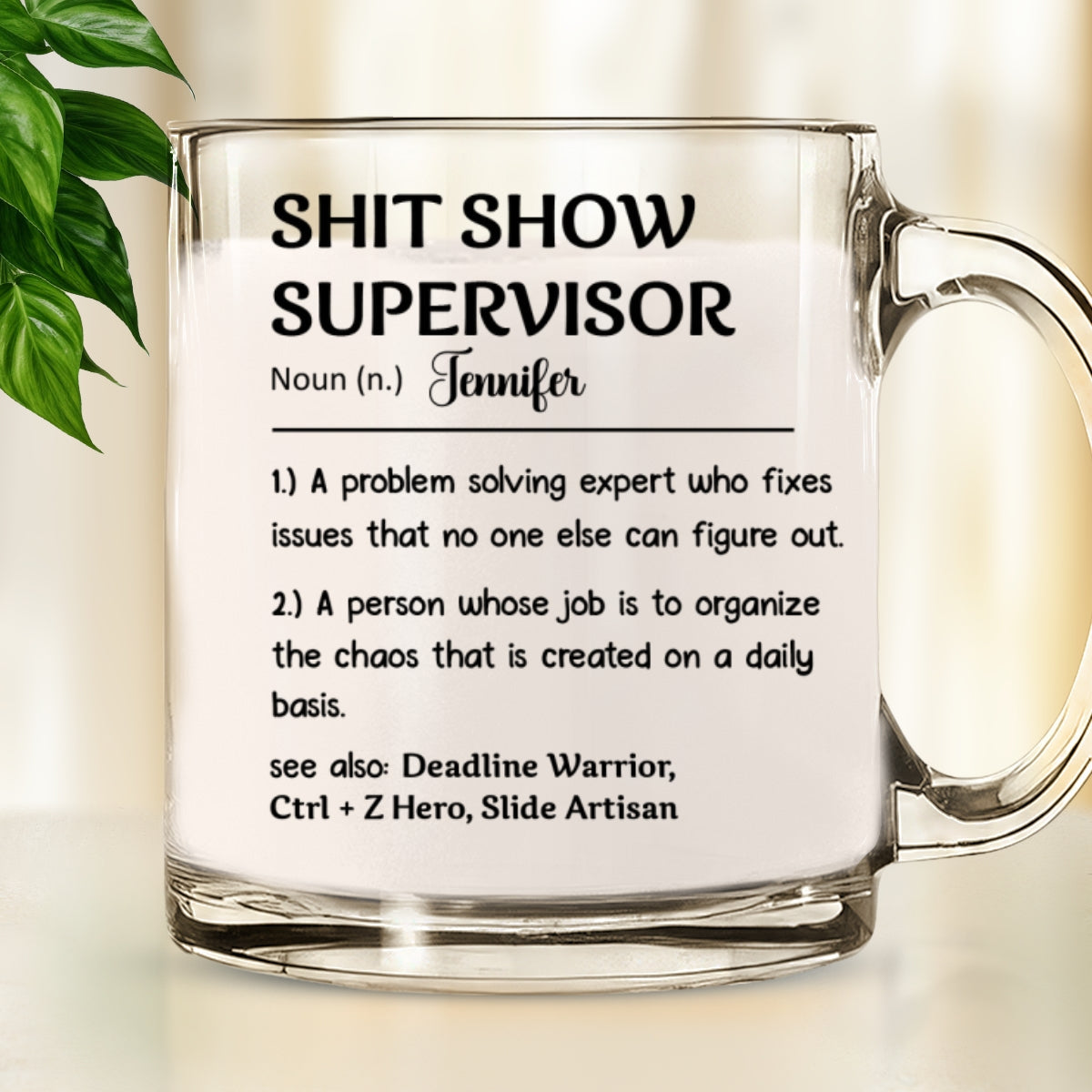 Chaos Coordinator - Personalized Custom Glass Mug