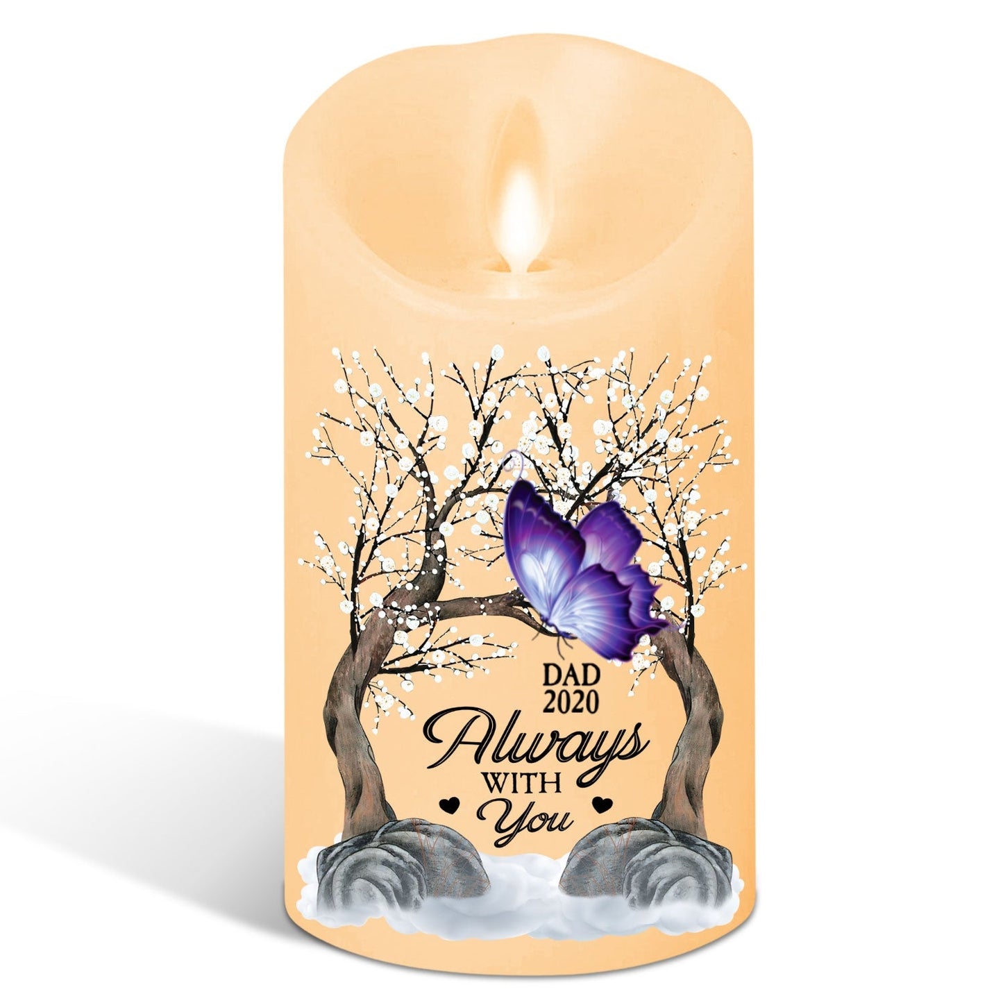 Forever Loved - Personalized Custom LED Candle