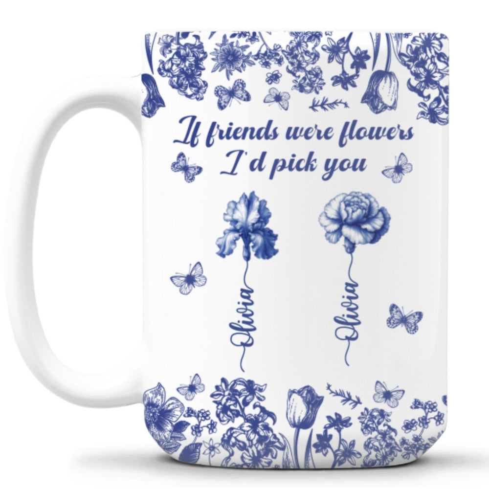 I Would Pick You Toile - Personalized Custom Coffee Mug