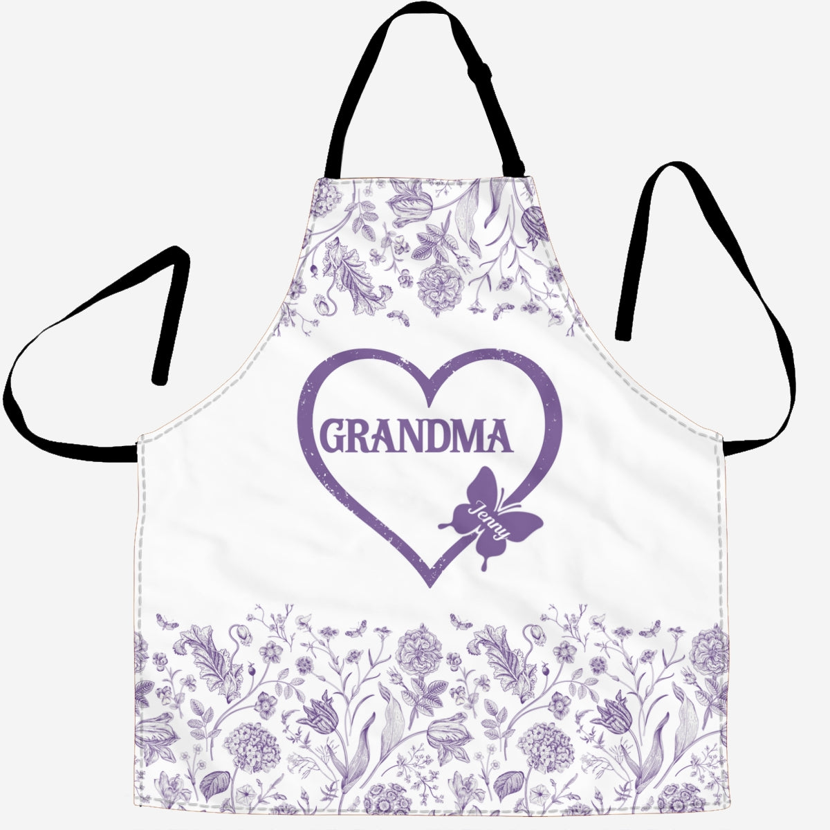 Floral Grandma - Personalized Custom Apron