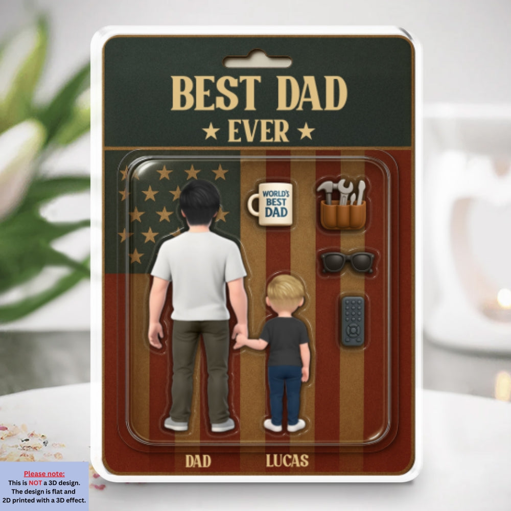 Best Dad Ever - Personalized Custom Acrylic Plaque