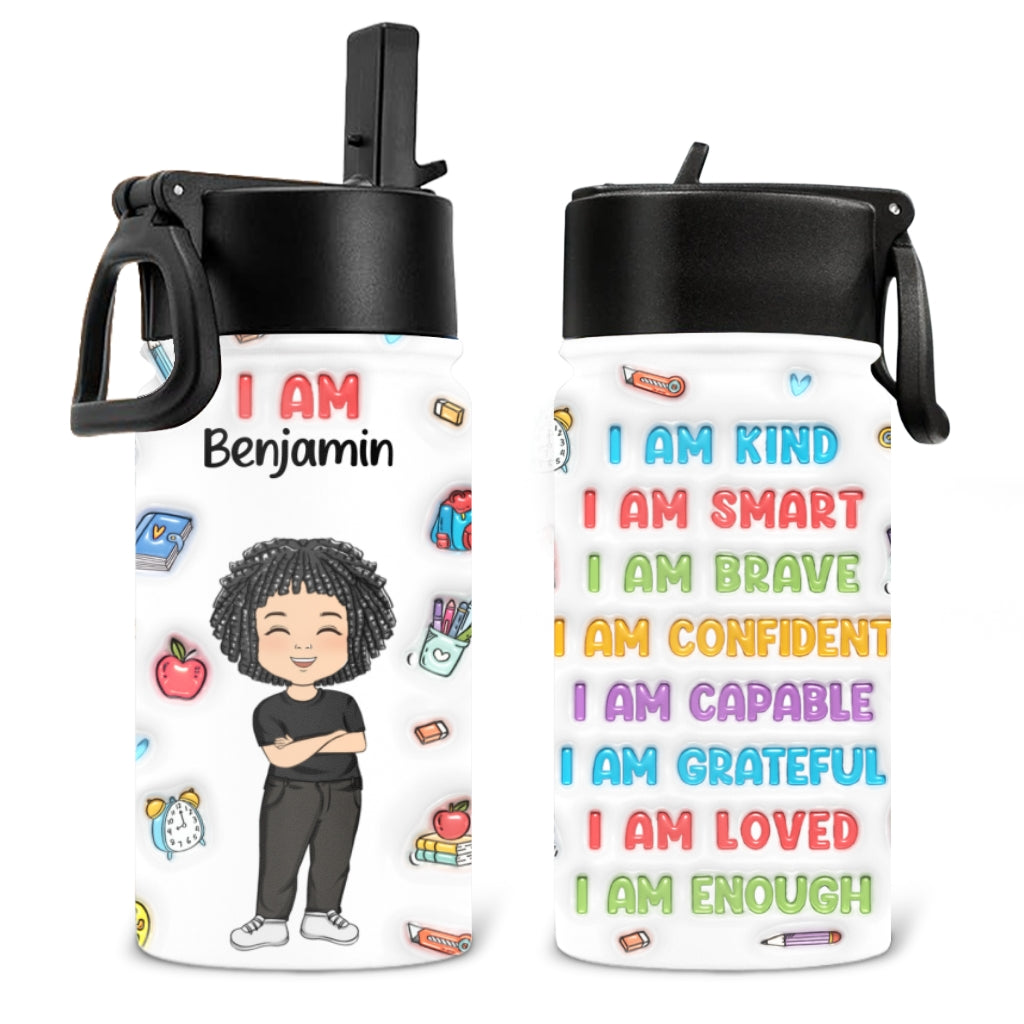 Kind Smart Loved - Personalized Custom Kids Water Bottle