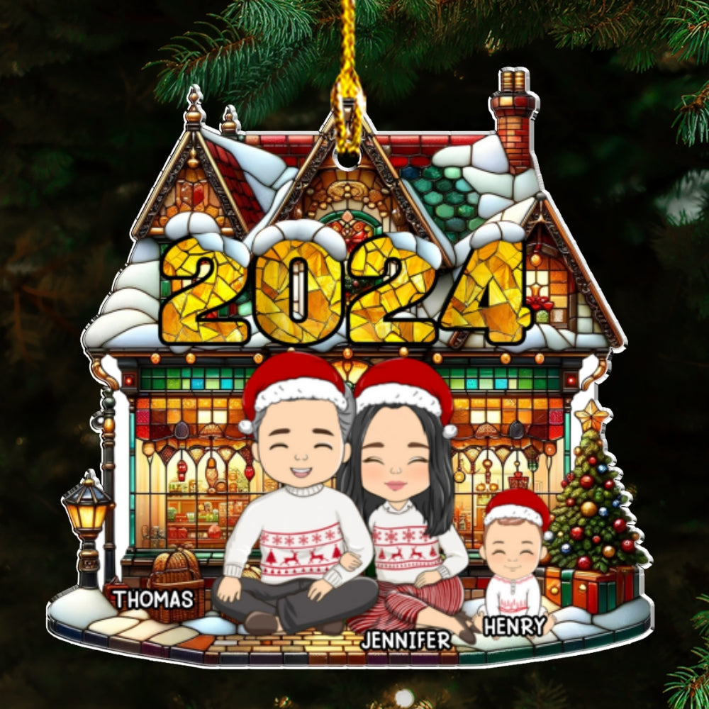 Warm Family - Personalized Custom Acrylic Ornament