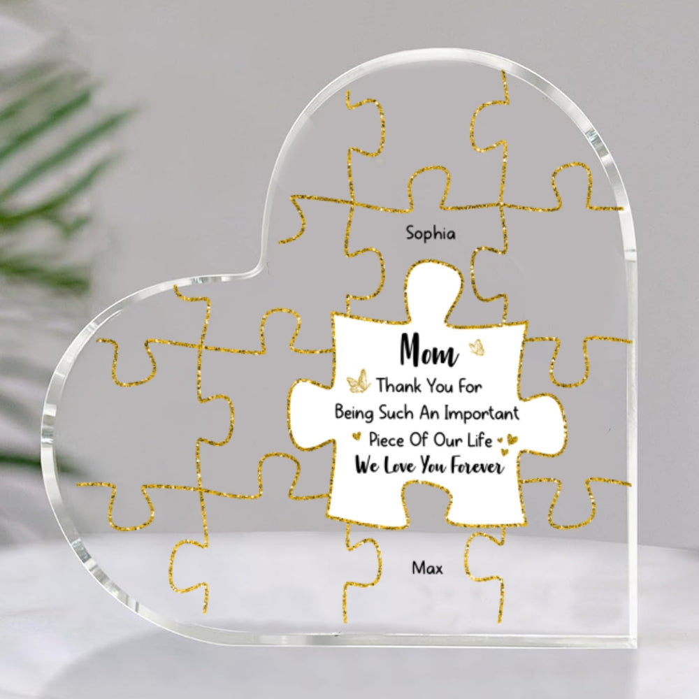 We Love You Forever - Personalized Custom Acrylic Plaque