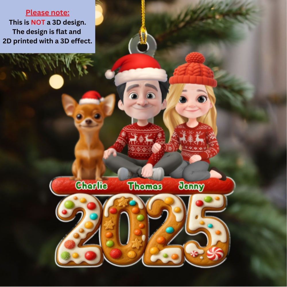 We And Our Pet Version 3 - Personalized Custom Acrylic Ornament