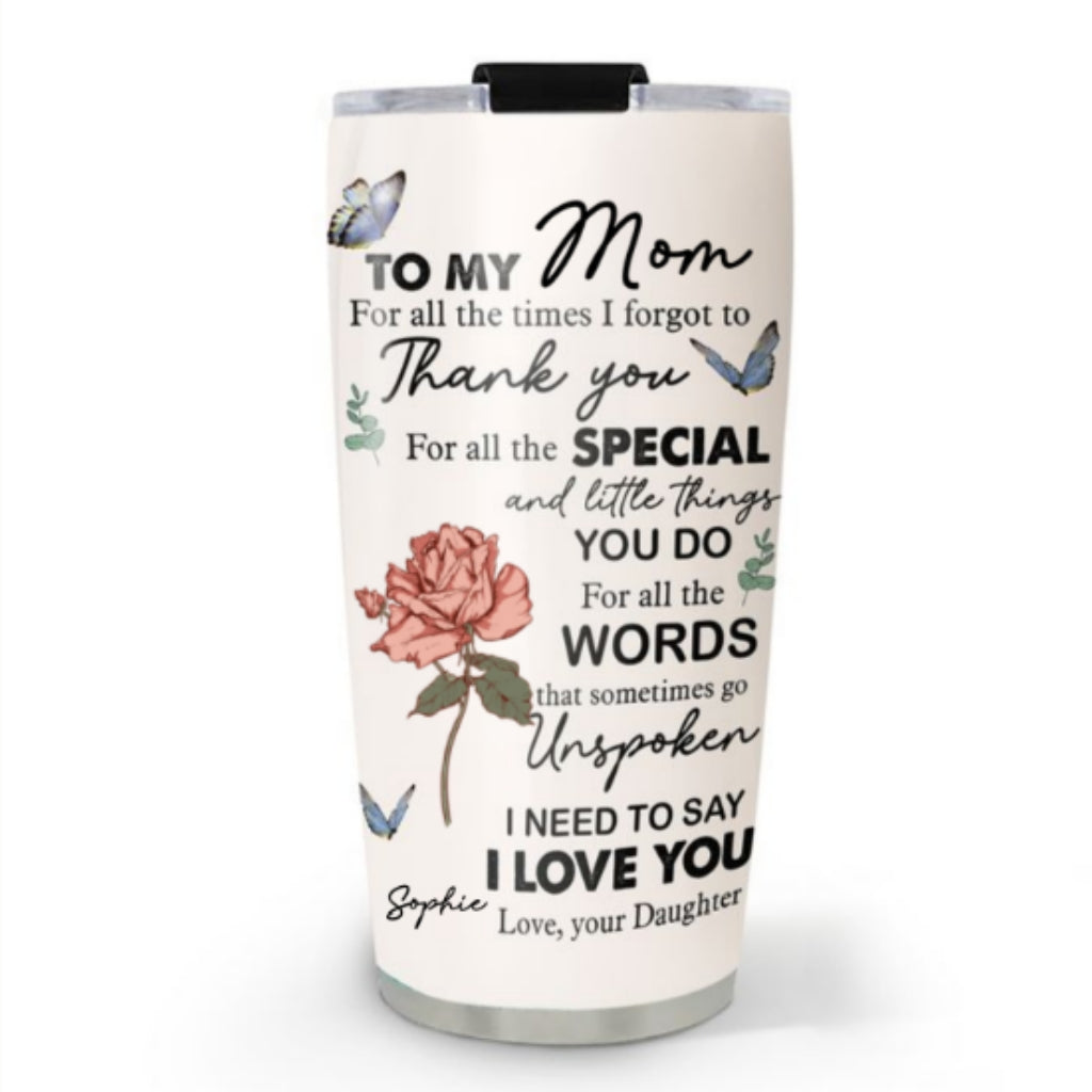 Special Mom Special Love - Personalized Custom Tumbler