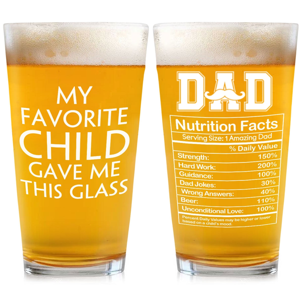 Amazing Dad - Personalized Custom Beer Glass