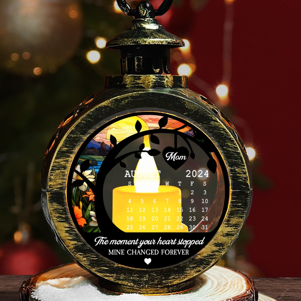 Love From Heaven - Personalized Custom Christmas Lantern