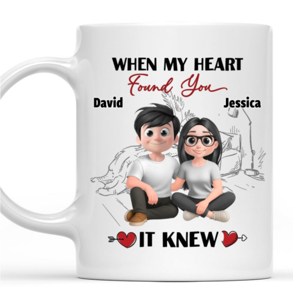 My Soul Recognized Your Light - Personalized Custom Coffee Mug