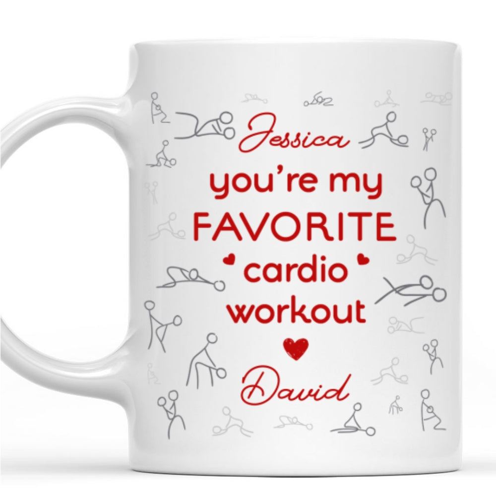 Favorite Cardio Workout - Personalized Custom Coffee Mug