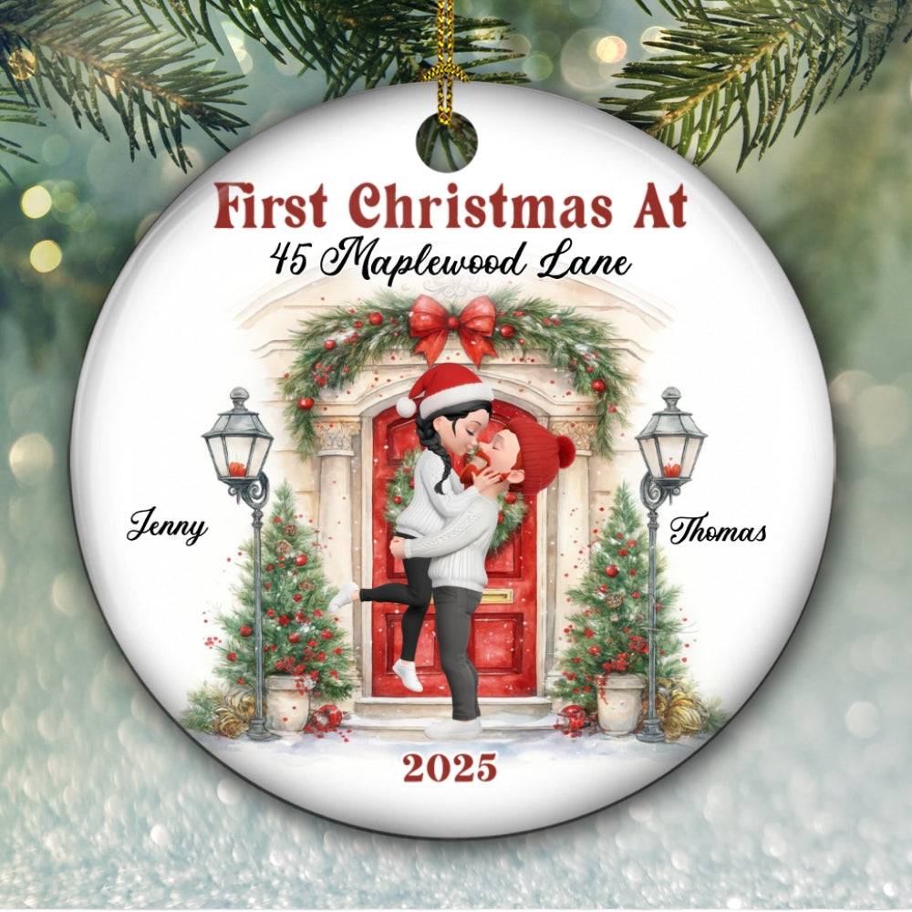 First Holiday Season As One - Personalized Custom Ceramic Ornament