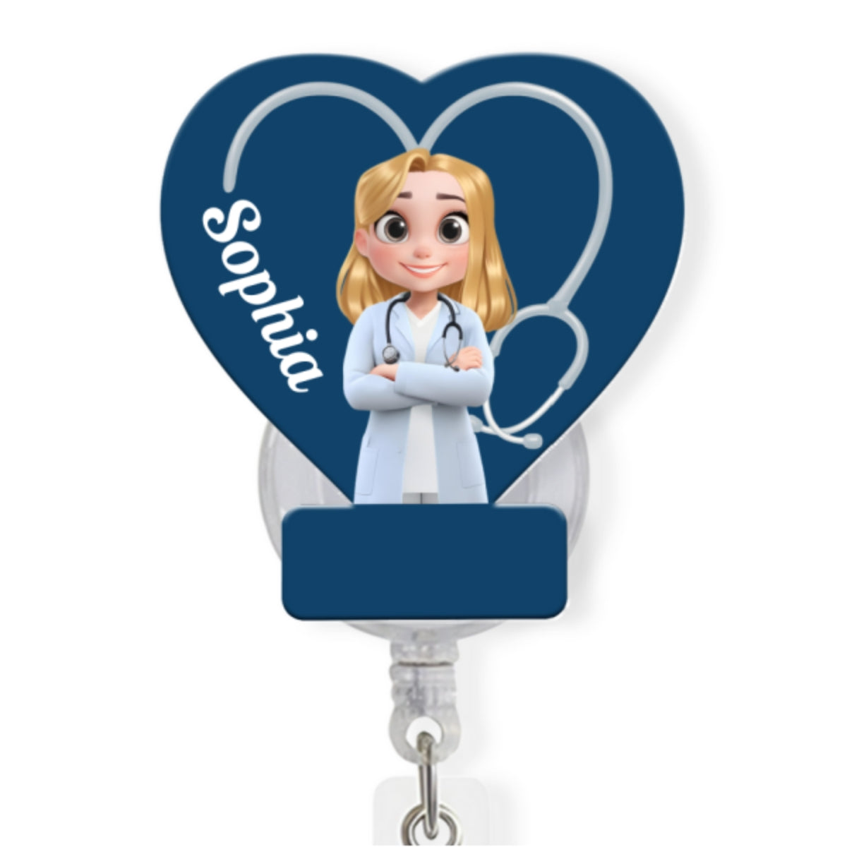 Love Nurse Life - Personalized Custom Acrylic Badge Reel