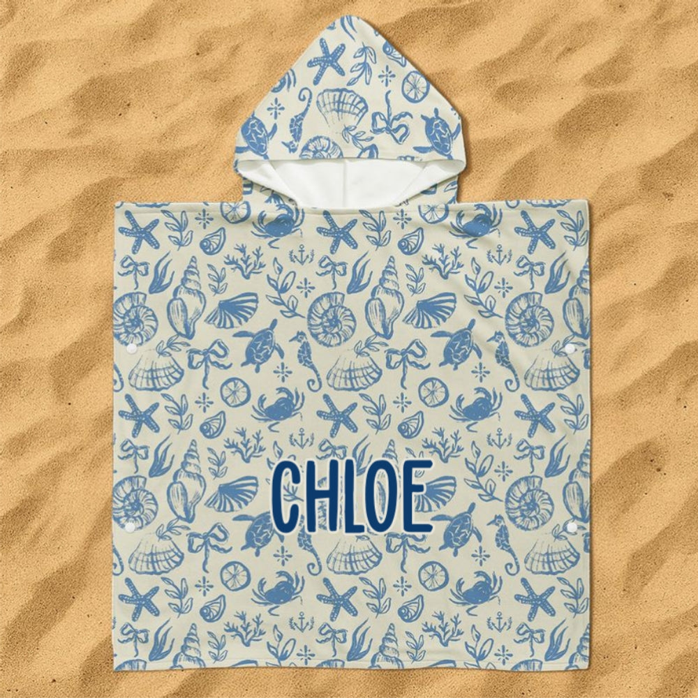 Summer Beach Vacation Holiday - Personalized Custom Hooded Beach Towel