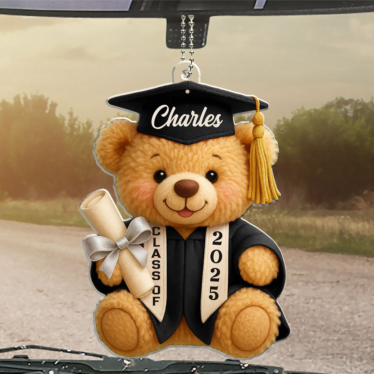 Happy Graduation - Personalized Custom Car Ornament