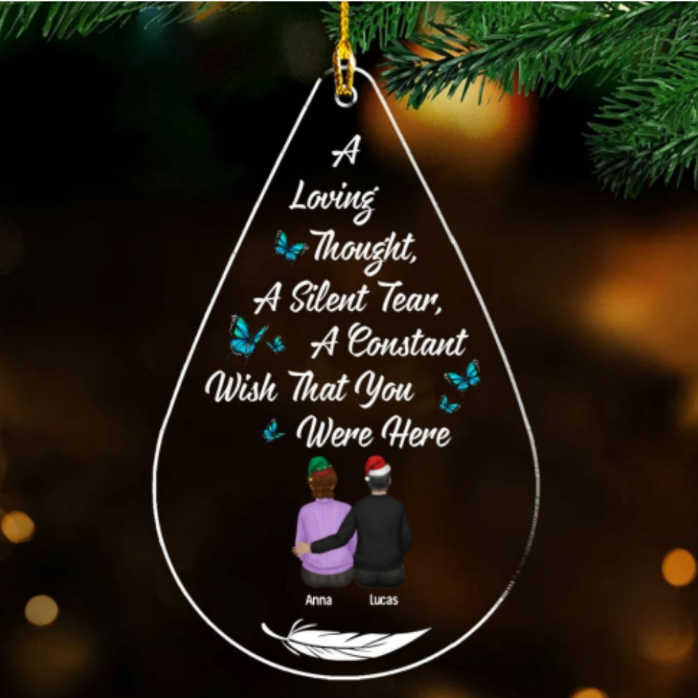 Memories Too Beautiful To Forget - Personalized Custom Acrylic Ornament